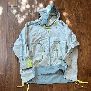 Light Blue Hooded Jacket
